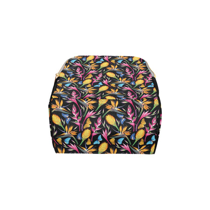 Tropical Flower Pattern Print Design TF016 Diaper Bag Backpack