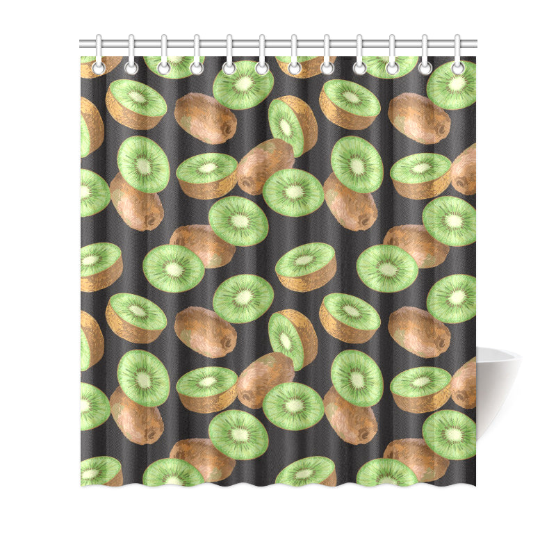 Kiwi Pattern Print Design KW03 Shower Curtain