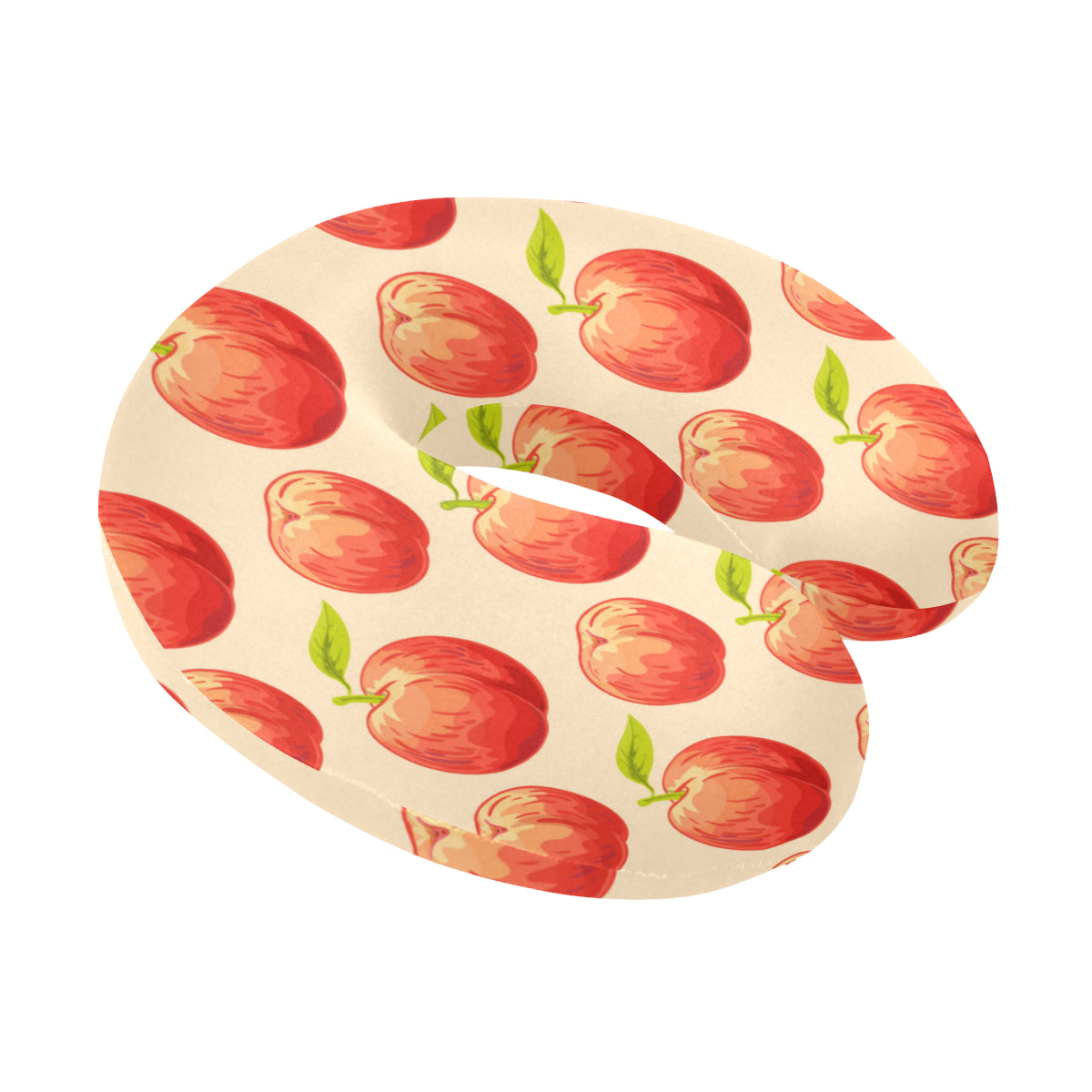 Peach Pattern Print Design A03 U-Shaped Travel Neck Pillow