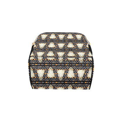 Buffalo Head Pattern Print Design 03 Diaper Bag Backpack