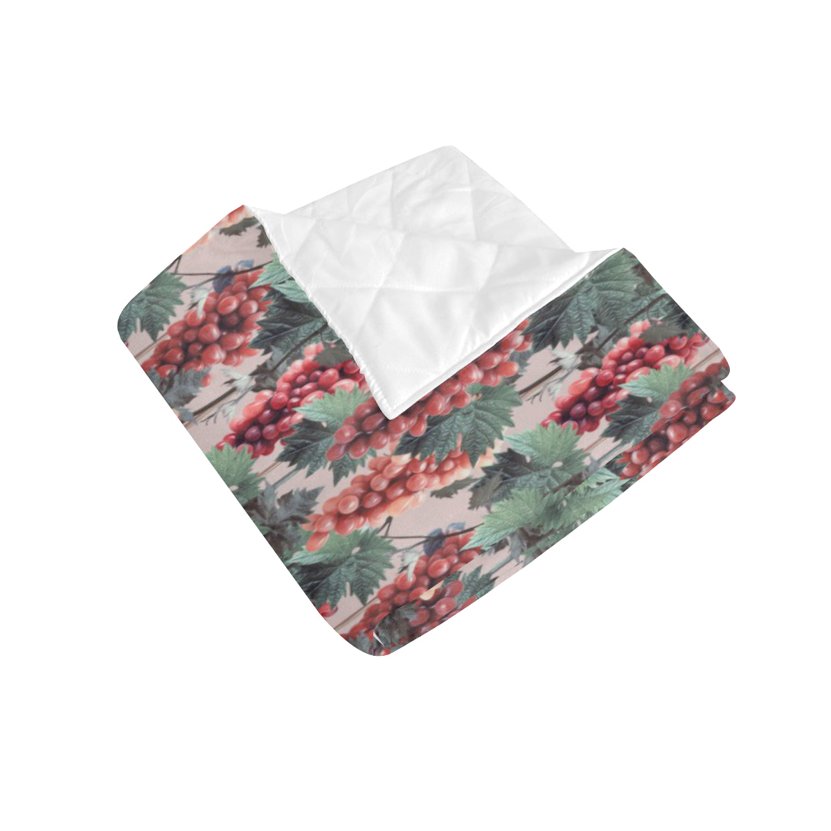 Grape Pattern Print Design GP01 Premium Quilt