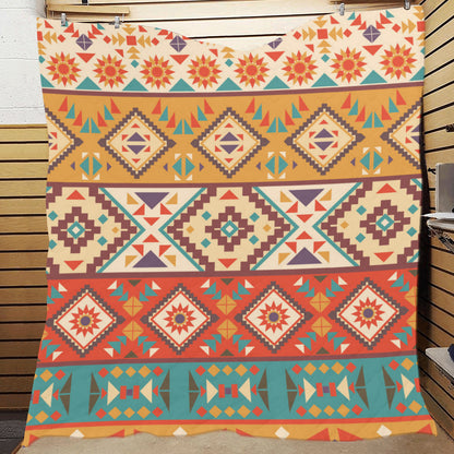 Navajo Pattern Print Design A01 Premium Quilt
