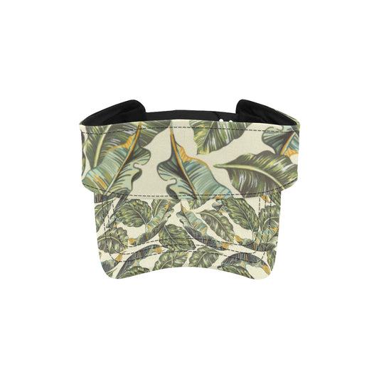 Banana Leaf Pattern Print Design BL08 Unisex Sun Visor