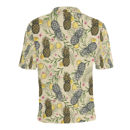 Pineapple Pattern Print Design PP012 Men Polo Shirt