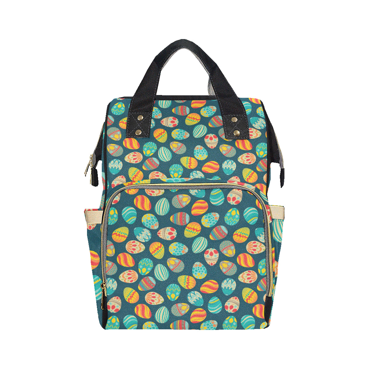 Easter Eggs Pattern Print Design RB09 Diaper Bag Backpack