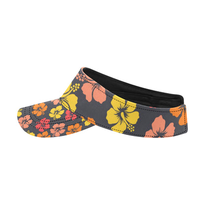 Hibiscus Pattern Print Design HB024 Unisex Sun Visor