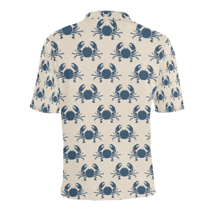 Crab Pattern Print Design 02 Men Polo Shirt