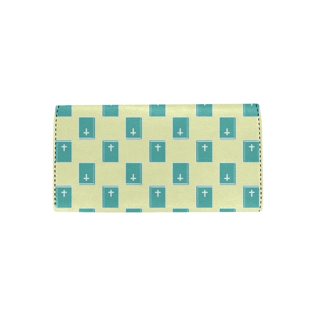 Bible Pattern Print Design 04 Women's Trifold Wallet