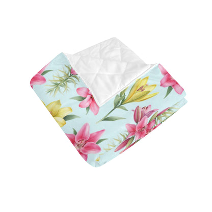 Lily Pattern Print Design LY010 Premium Quilt