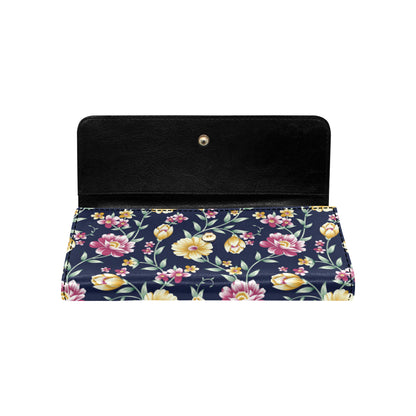Gerberas Pattern Print Design GB03 Women's Trifold Wallet
