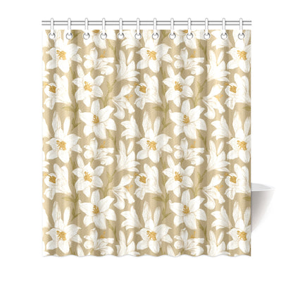 Lily Pattern Print Design LY07 Shower Curtain