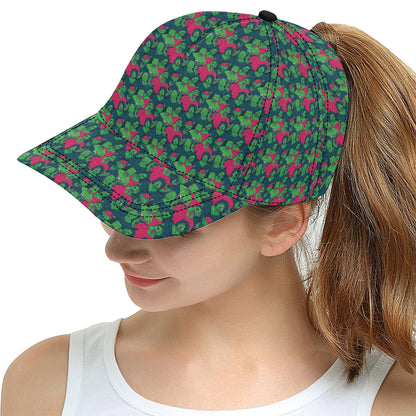 Zombie Themed Design Pattern Print Snapback Cap
