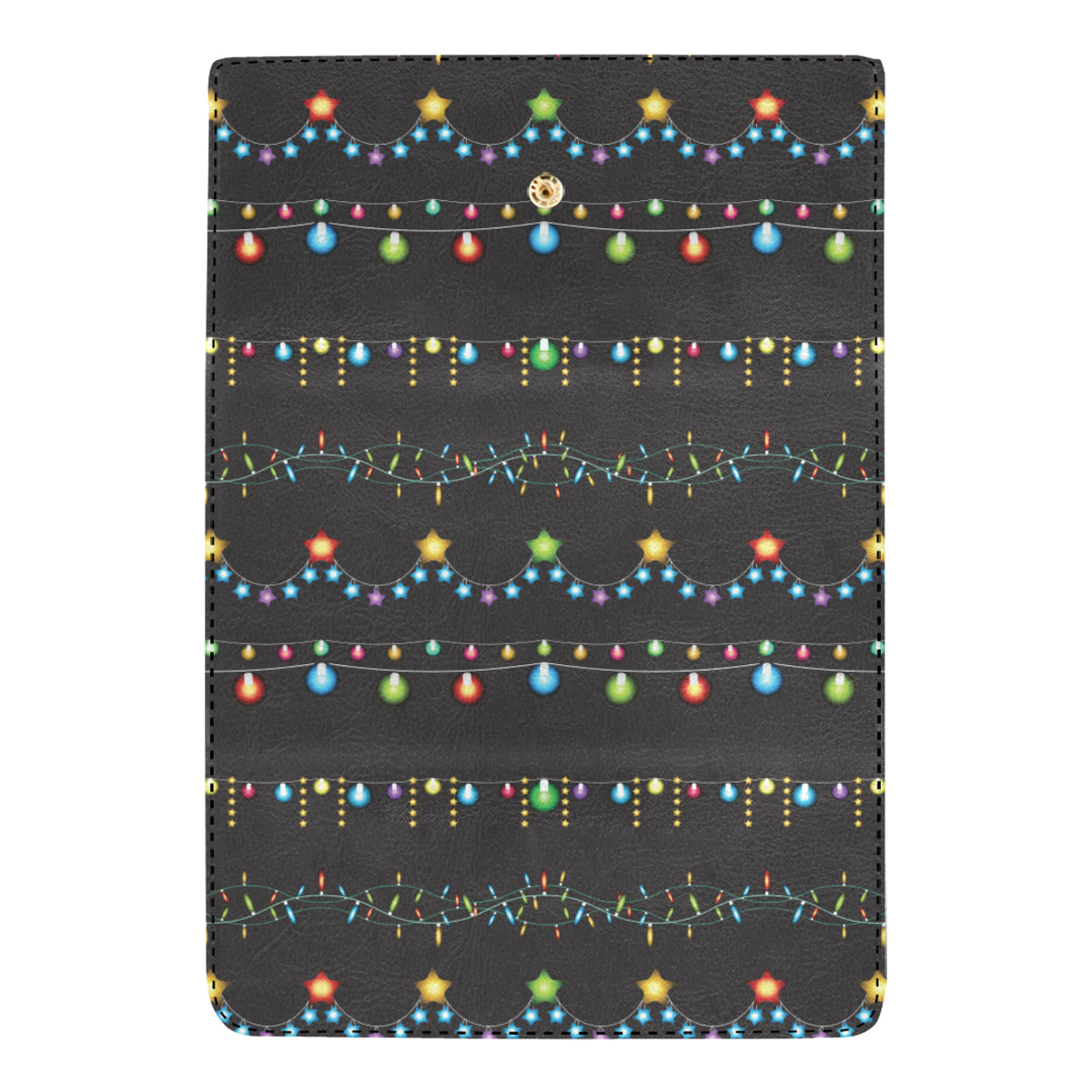 Christmas Light Pattern Print Design 01 Women's Trifold Wallet