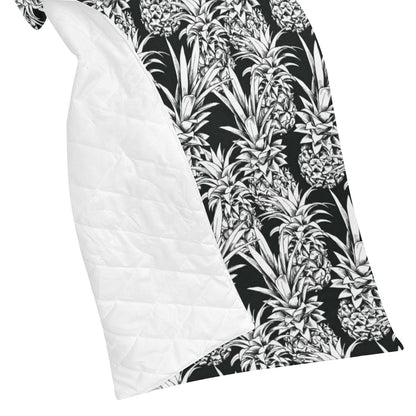 Pineapple Pattern Print Design PP08 Premium Quilt