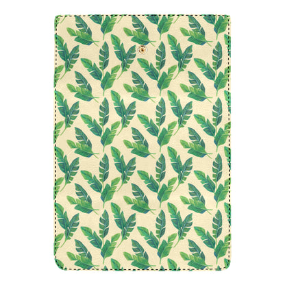 Banana Leaf Pattern Print Design 01 Women's Trifold Wallet