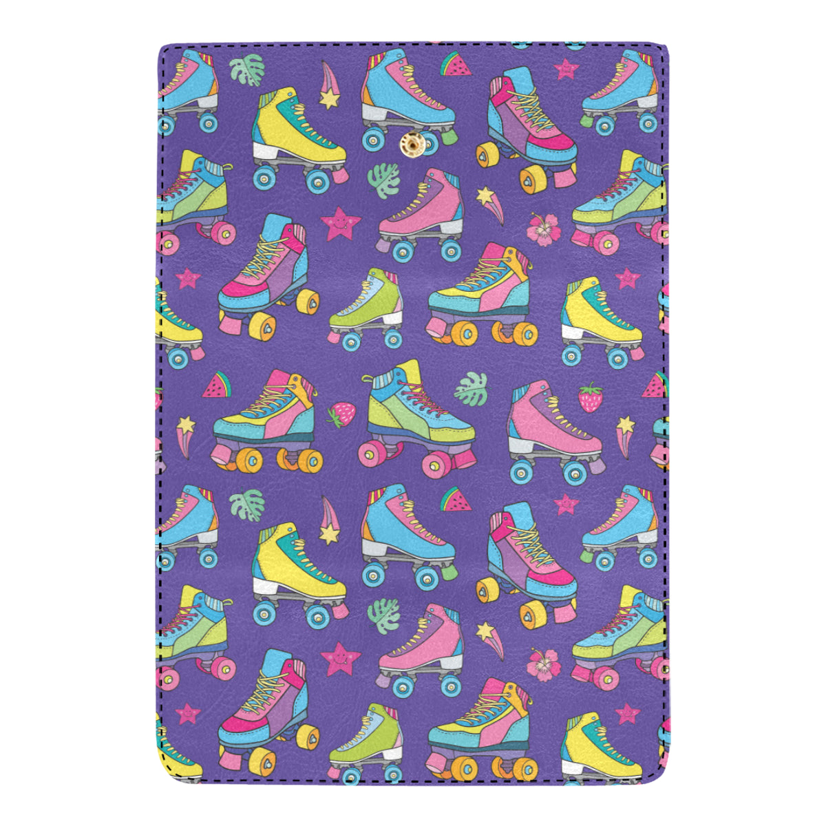 Roller skate Colorful Pattern Print Design A05 Women's Trifold Wallet
