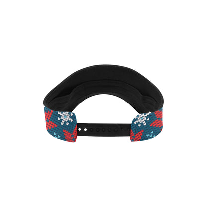 Poinsettia Pattern Print Design A02 Unisex Sun Visor