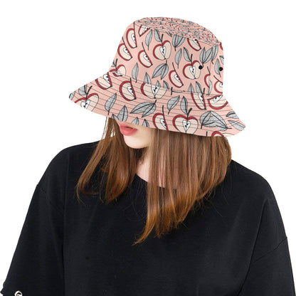Apple Pattern Print Design AP04 Unisex Bucket Hat