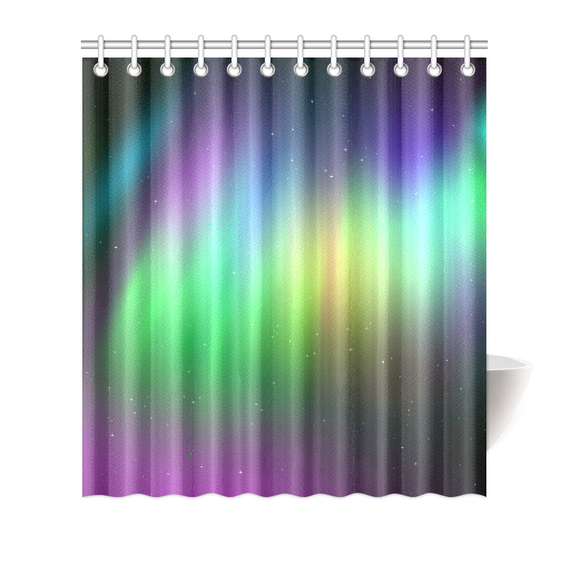 Aurora Borealis Pattern Print Design 03 Shower Curtain