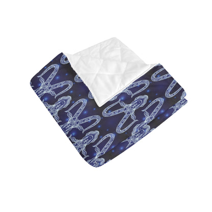 Capricorn Zodiac Pattern Print Design 03 Premium Quilt