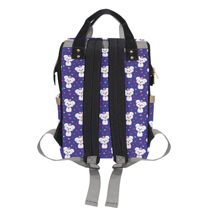 Maltese Pattern Print Design 02 Diaper Bag Backpack