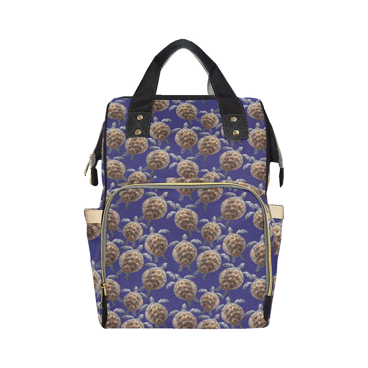 Sea Turtle Pattern Print Design T05 Diaper Bag Backpack