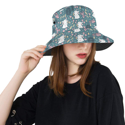 Rabbit Pattern Print Design RB013 Unisex Bucket Hat