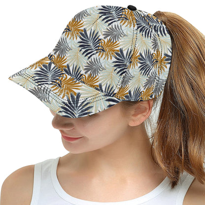 Colorful Tropical Palm Leaves Snapback Cap
