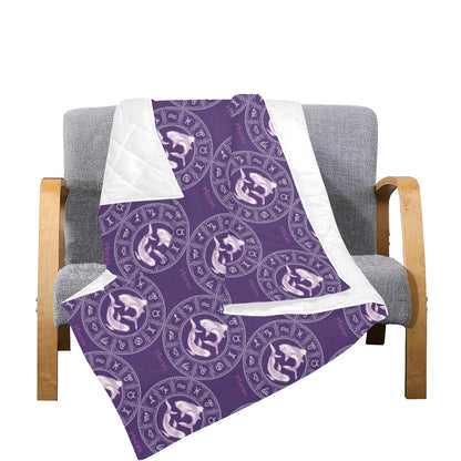 Pisces Pattern Print Design A02 Premium Quilt