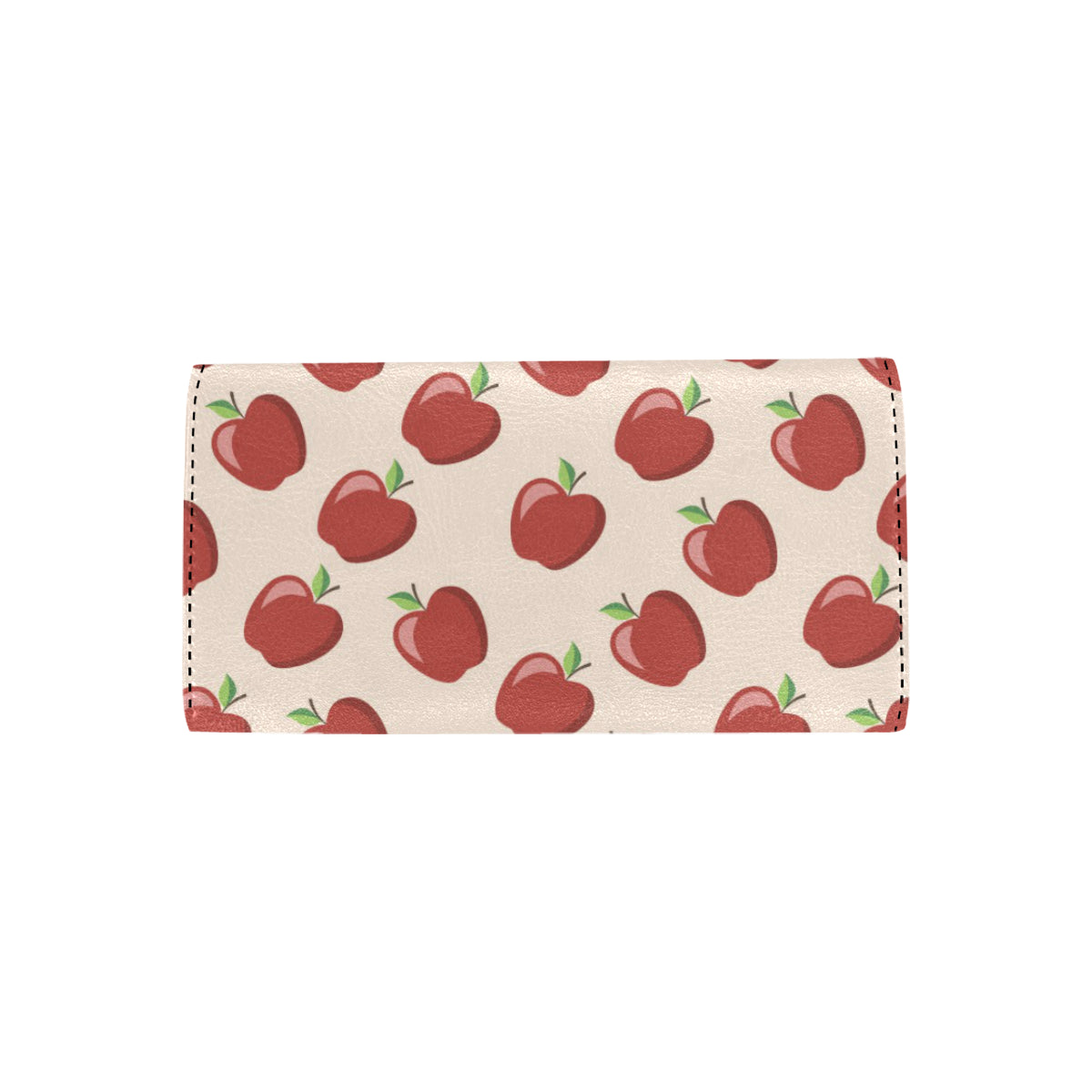 Apple Pattern Print Design AP01 Women's Trifold Wallet