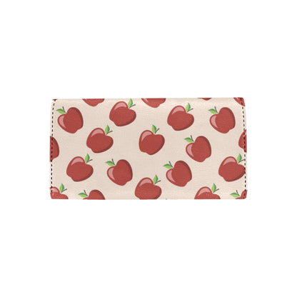 Apple Pattern Print Design AP01 Women's Trifold Wallet