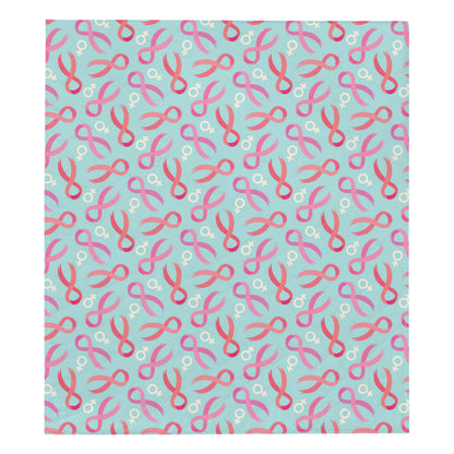 Breast cancer Pattern Print Design 03 Premium Quilt