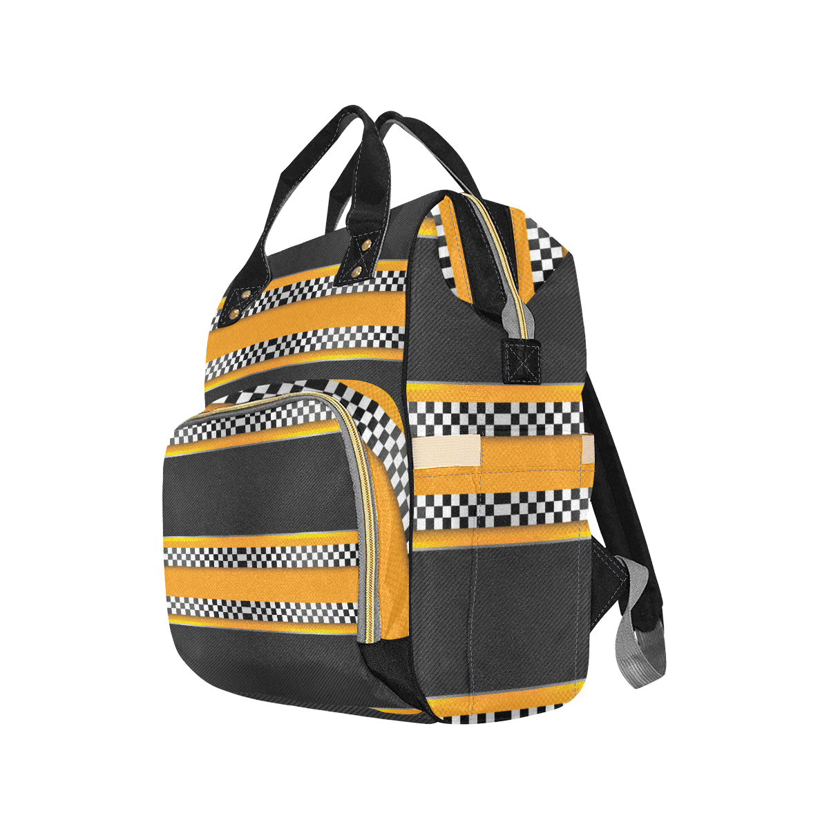 Checkered Pattern Print Design 01 Diaper Bag Backpack
