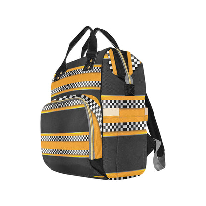 Checkered Pattern Print Design 01 Diaper Bag Backpack