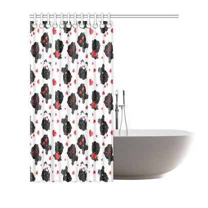 Affenpinscher Pattern Print Design 01 Shower Curtain
