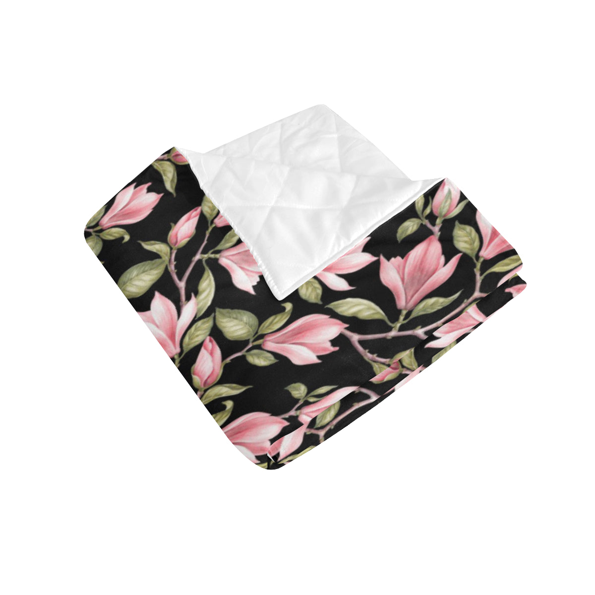 Magnolia Pattern Print Design MAG03 Premium Quilt