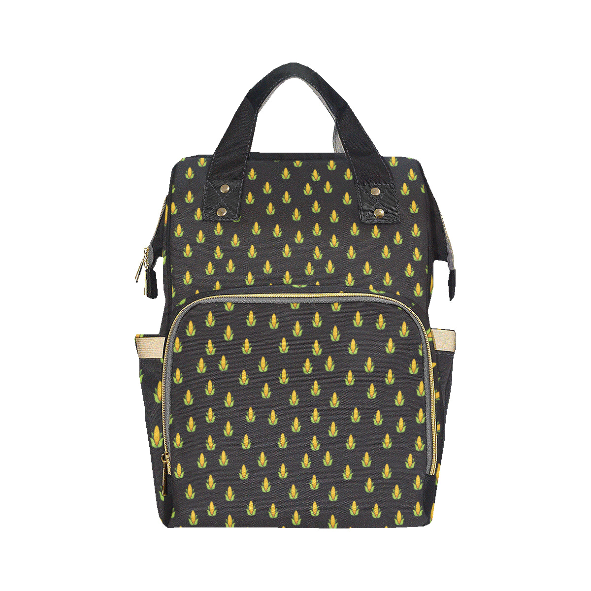 Corn Pattern Print Design 04 Diaper Bag Backpack