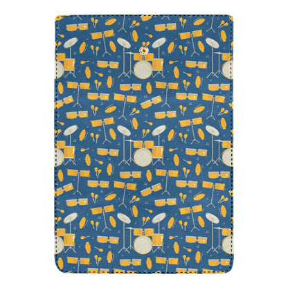 Drum Set Pattern Print Design 03 Women's Trifold Wallet
