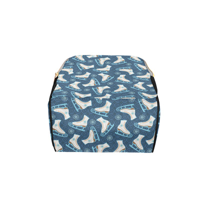 Ice Skate Pattern Print Design 01 Diaper Bag Backpack