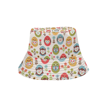 Easter Eggs Pattern Print Design RB011 Unisex Bucket Hat
