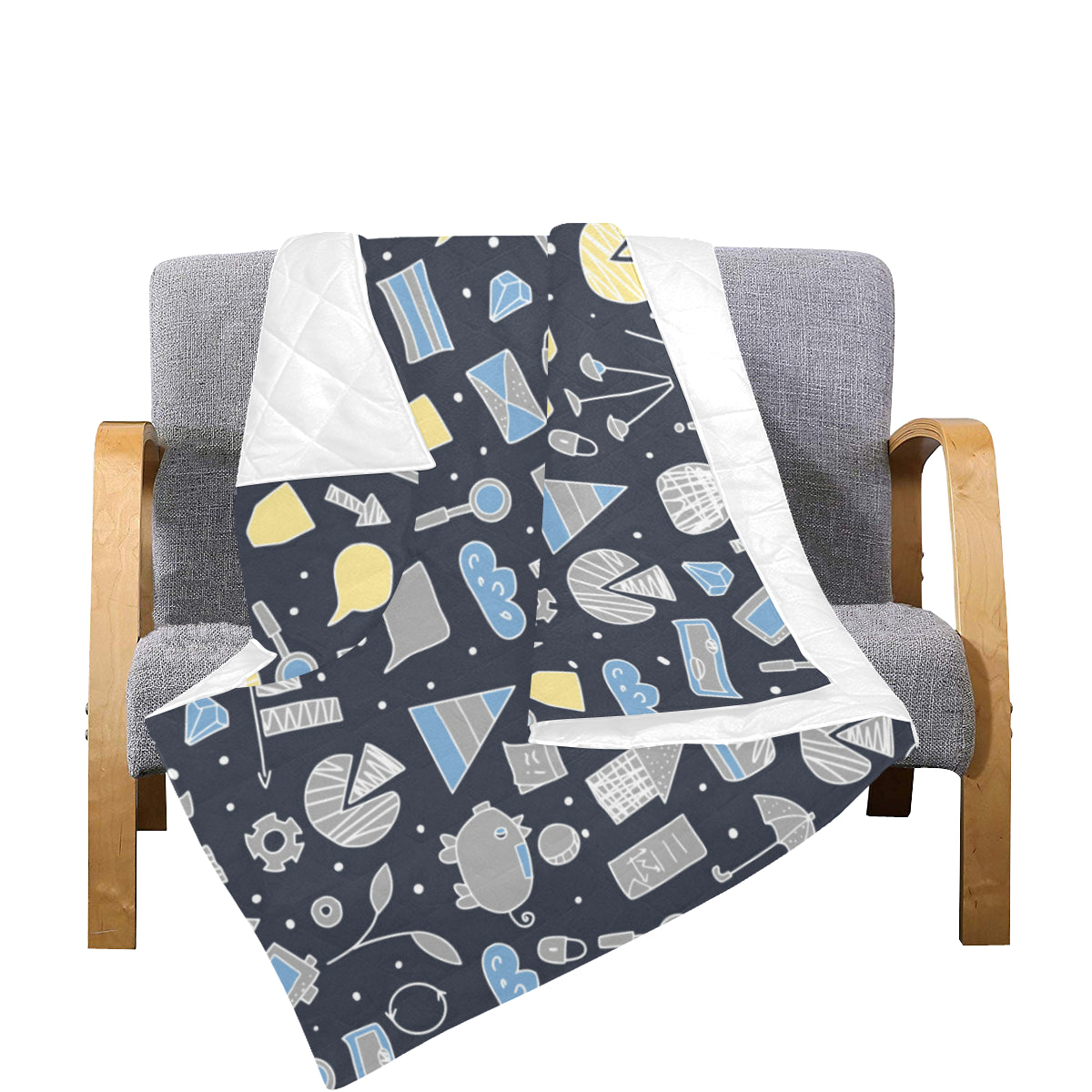 Accounting Financial Pattern Print Design 04 Premium Quilt
