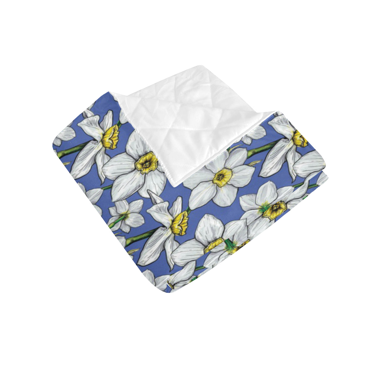 Daffodils Pattern Print Design DF08 Premium Quilt