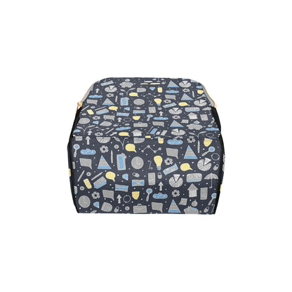 Accounting Financial Pattern Print Design 04 Diaper Bag Backpack