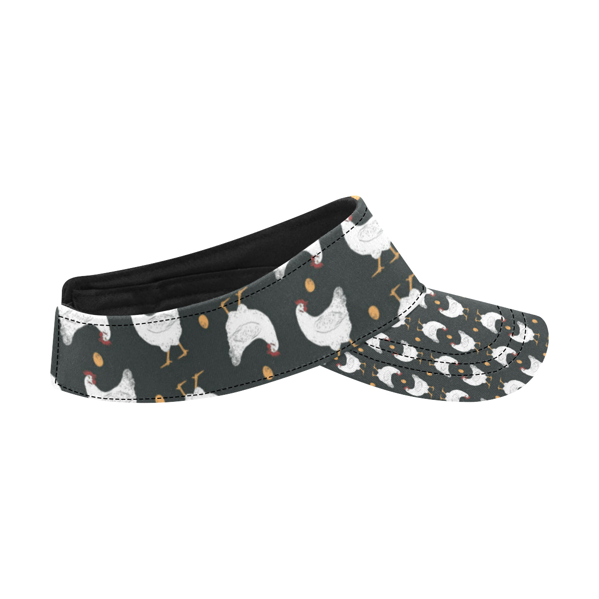 Chicken Pattern Print Design 06 Unisex Sun Visor