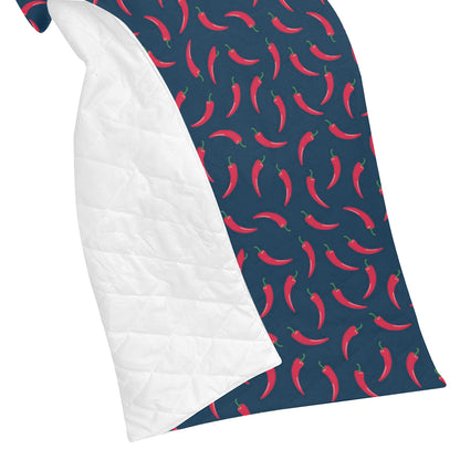 Chilli Pepper Pattern Print Design 03 Premium Quilt
