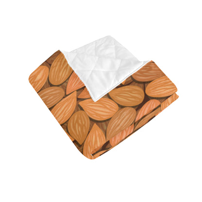 Almond Pattern Print Design 01 Premium Quilt