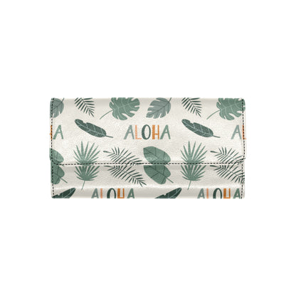 Aloha Hawaii Pattern Print Design 05 Women's Trifold Wallet