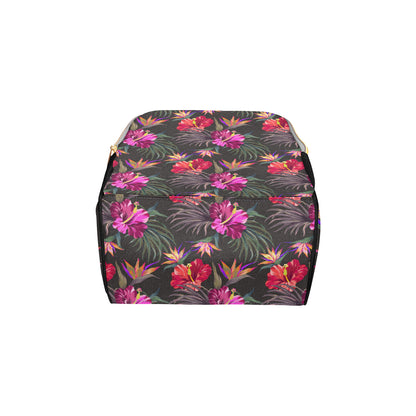 Hibiscus Pattern Print Design HB014 Diaper Bag Backpack