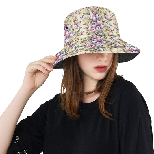 Tulip Pattern Print Design TP04 Unisex Bucket Hat