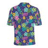 Hawaiian Themed Pattern Print Design H014 Men Polo Shirt